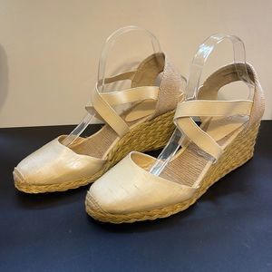 Lauren Ralph Lauren Casandra Silk Wedges
